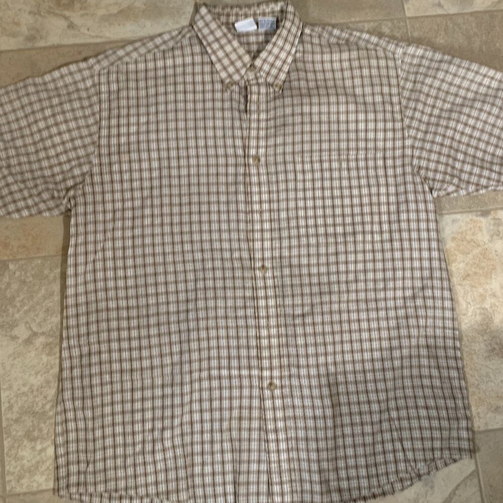 men's large whitefish bay button shirt